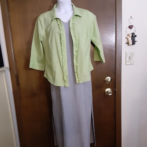 CHRISTOPHER & BANKS/ 3/4 SLEEVE BLOUSE/M - Picture 4 of 7